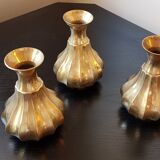Lot of 3 copper candlesticks