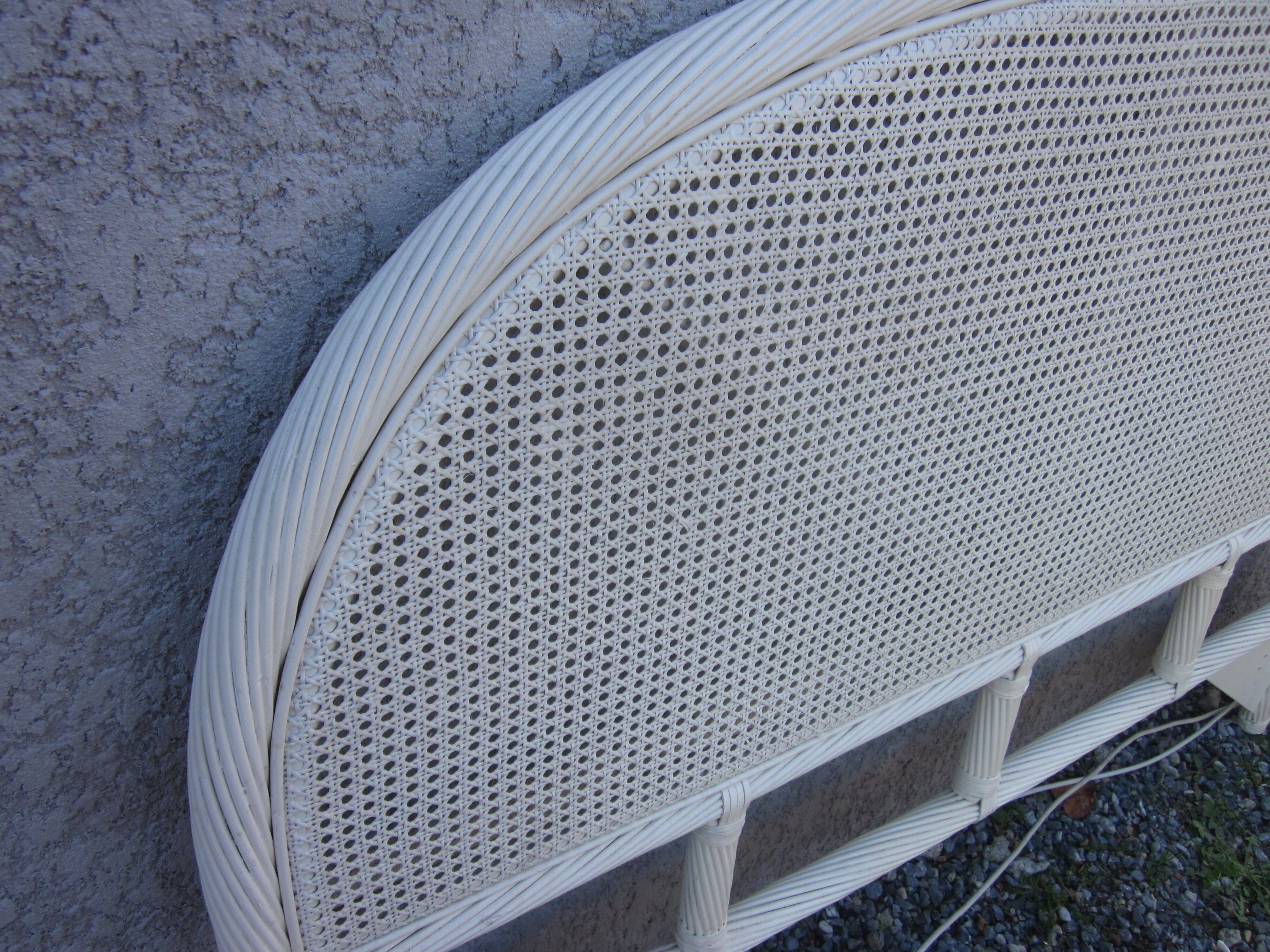 Rattan headboard and canning