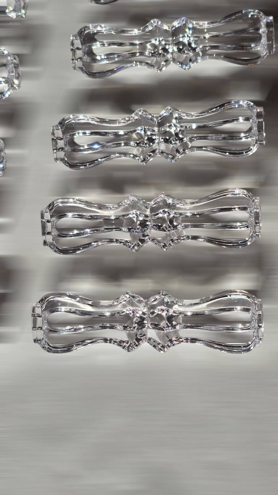 Set of 12 Chrystal knife rests from Cristalleries Royales de Champagne