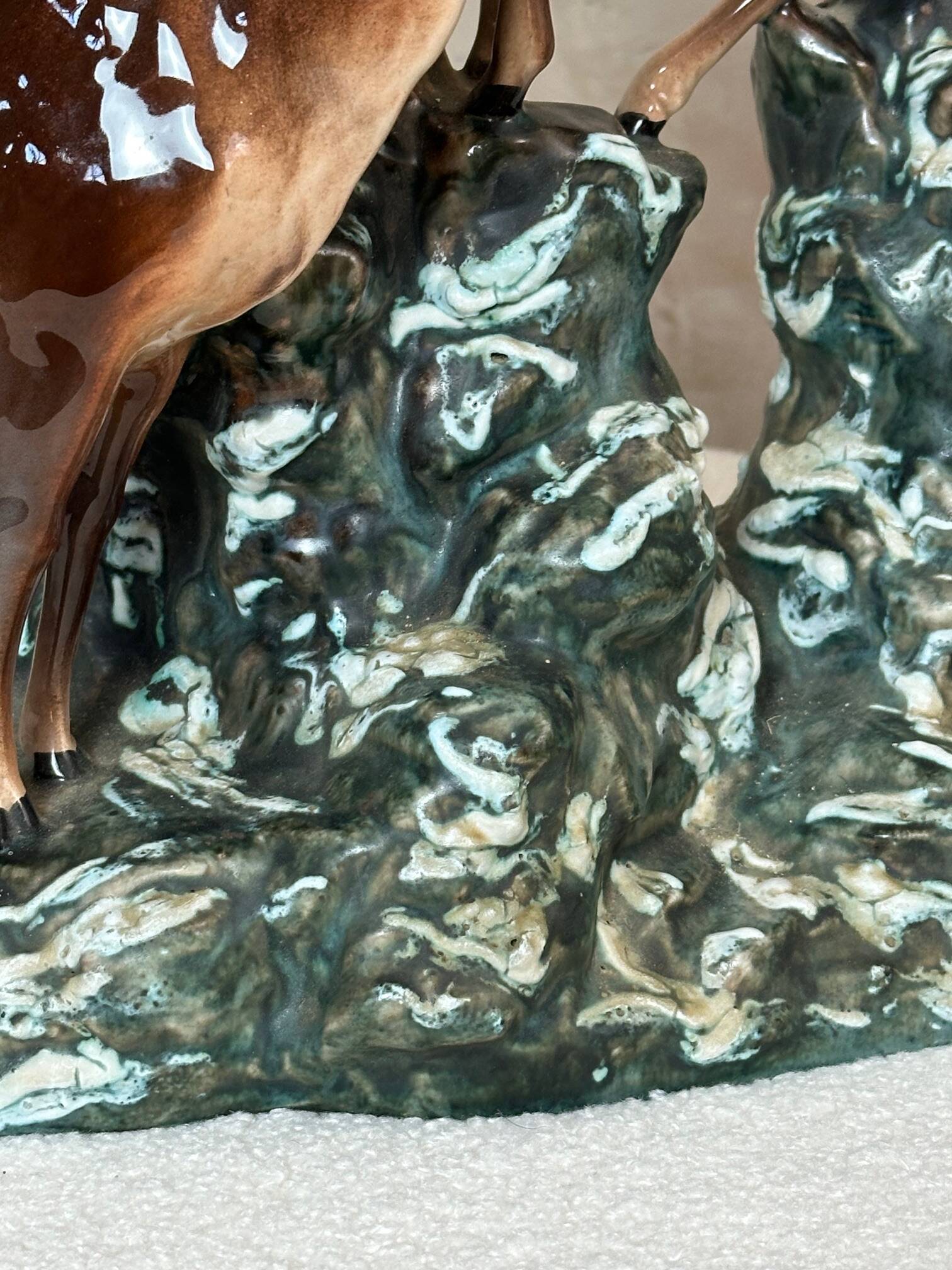 Ceramic Chamois Statue