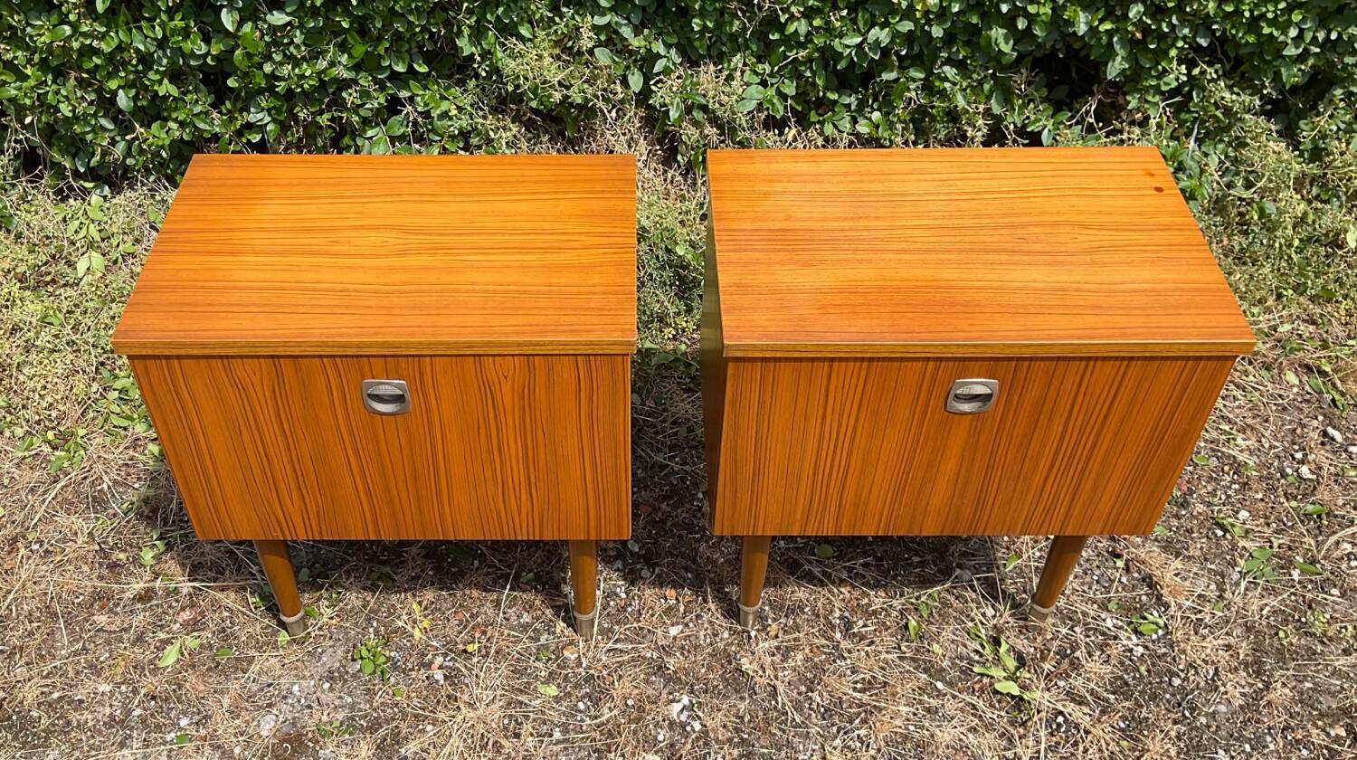 Paire de chevets des années 60-70