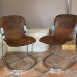 Pair of cidue chairs model c2 1970