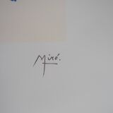 Joan miro: surrealist family, signed lithograph