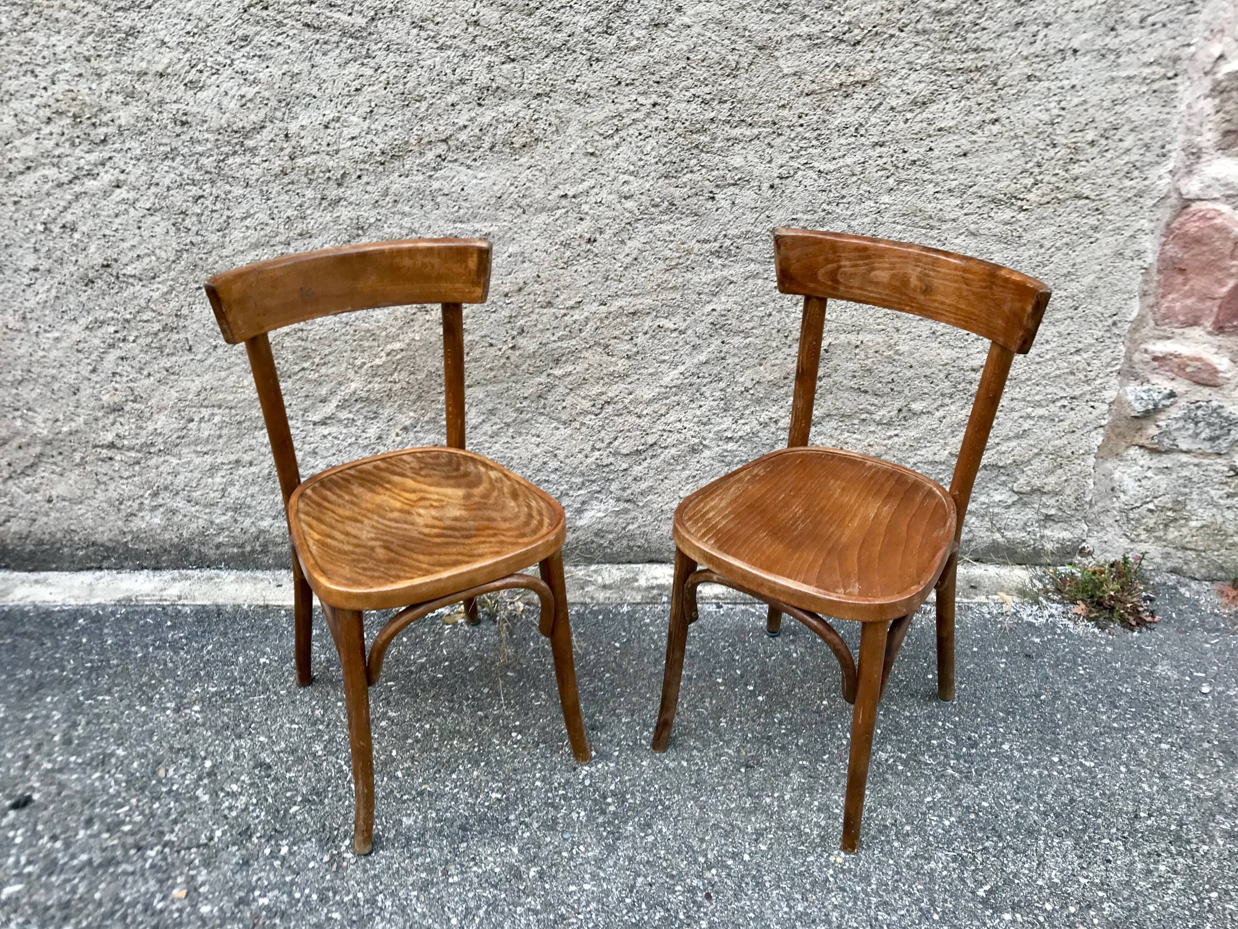 Series of 6 bistro  chairs