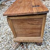 Wooden chest with lion paws
