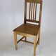Solid beech chair with Scandinavian bistro wood seat