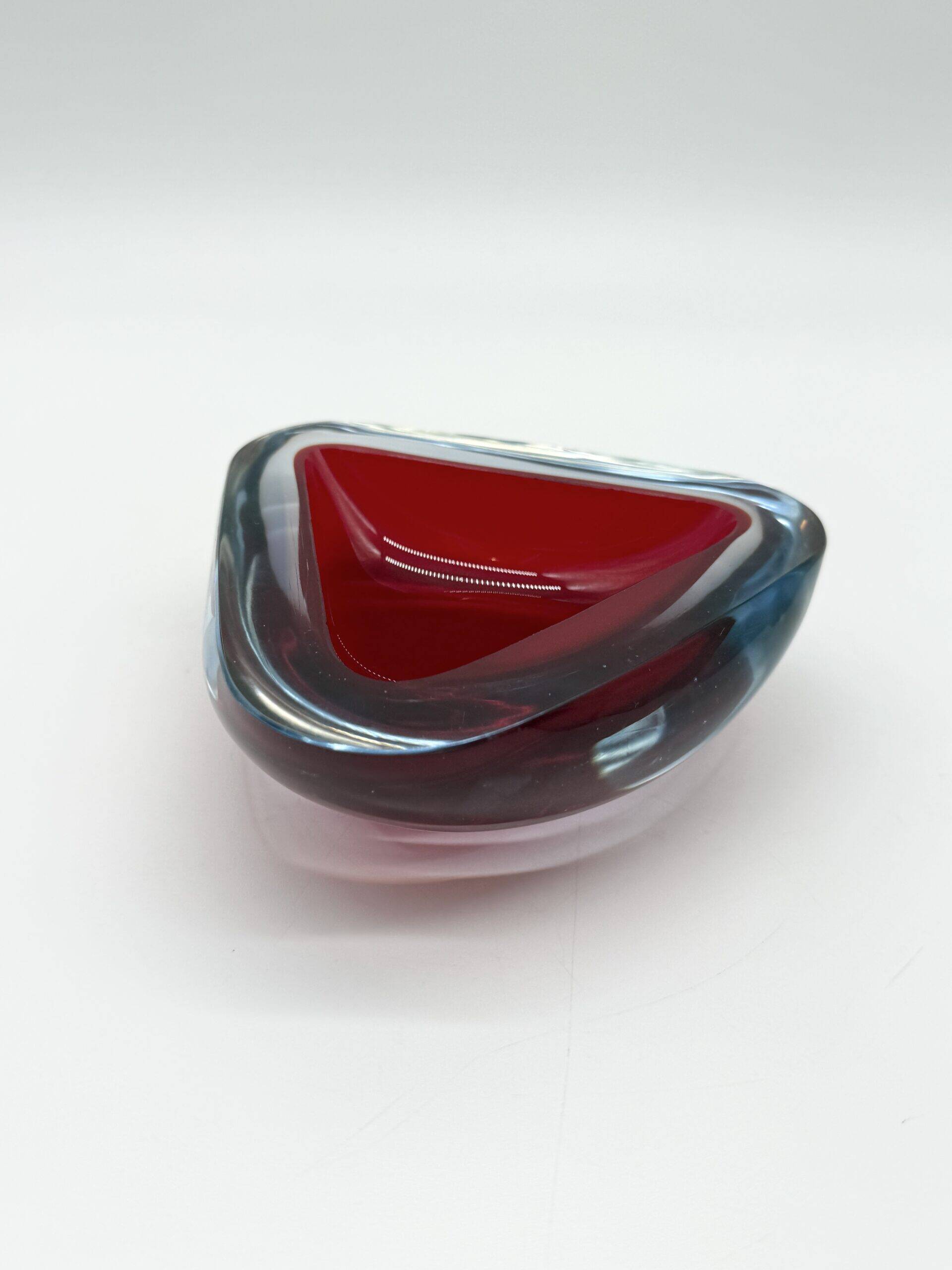 Ashtray "Sommerso" – Murano Glass, 1960s