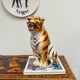 Statue de tigre en céramique