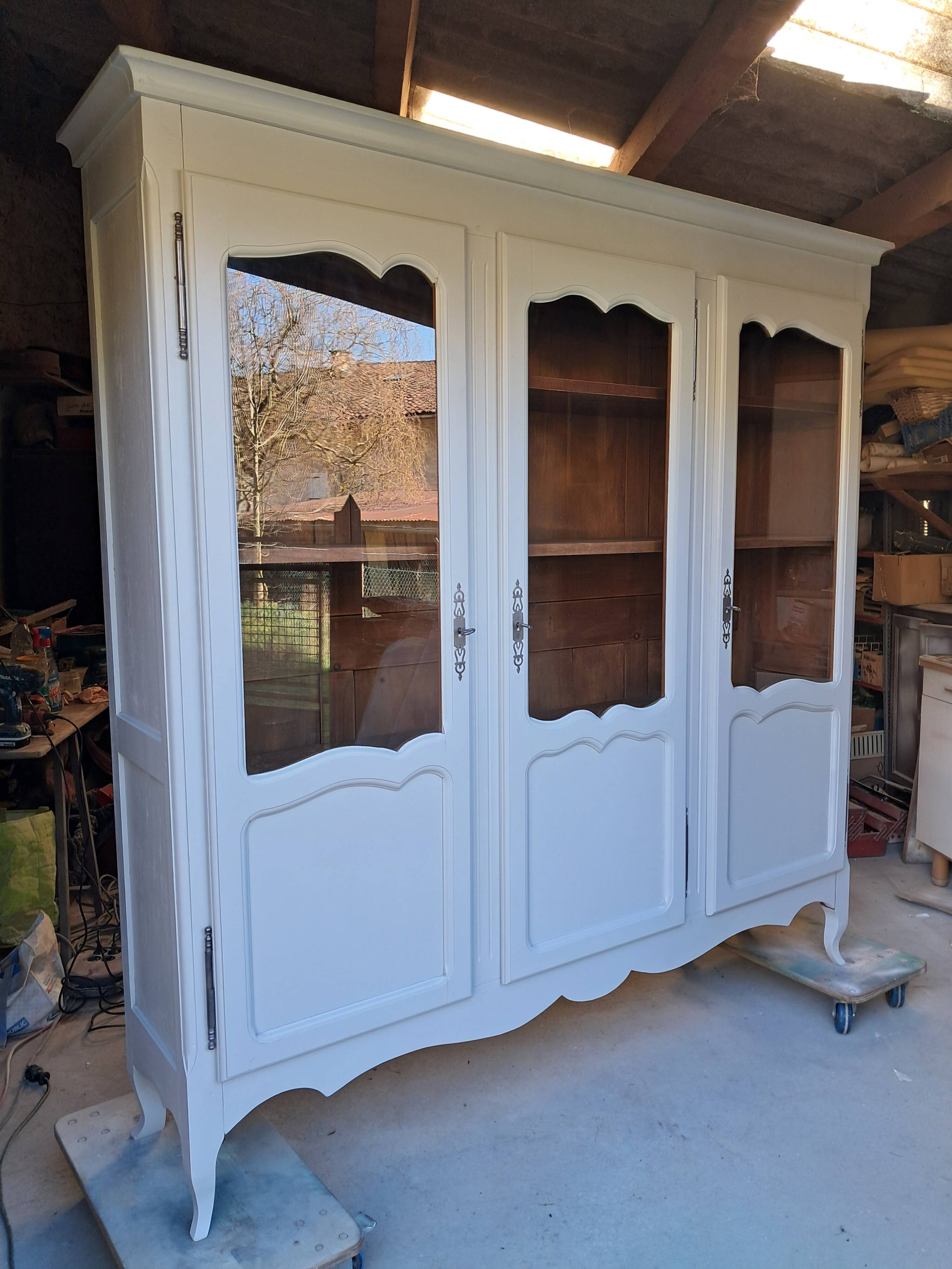 Small renovated beech bookshelf