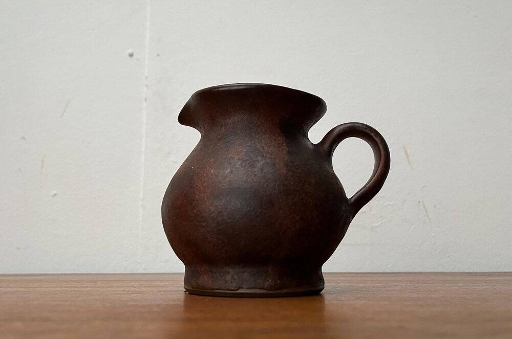 Mid-century minimalist vase pitcher by Hartwig Heyne Hoy Pottery, Germany, 1960s.