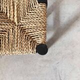 Mini black Moroccan stool