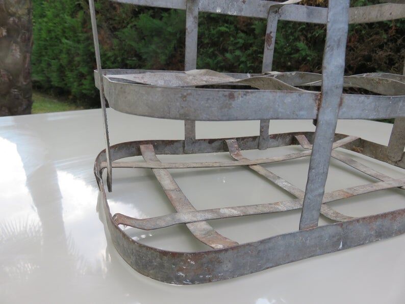 Zinc bottle holder dating from the 30s 40s
