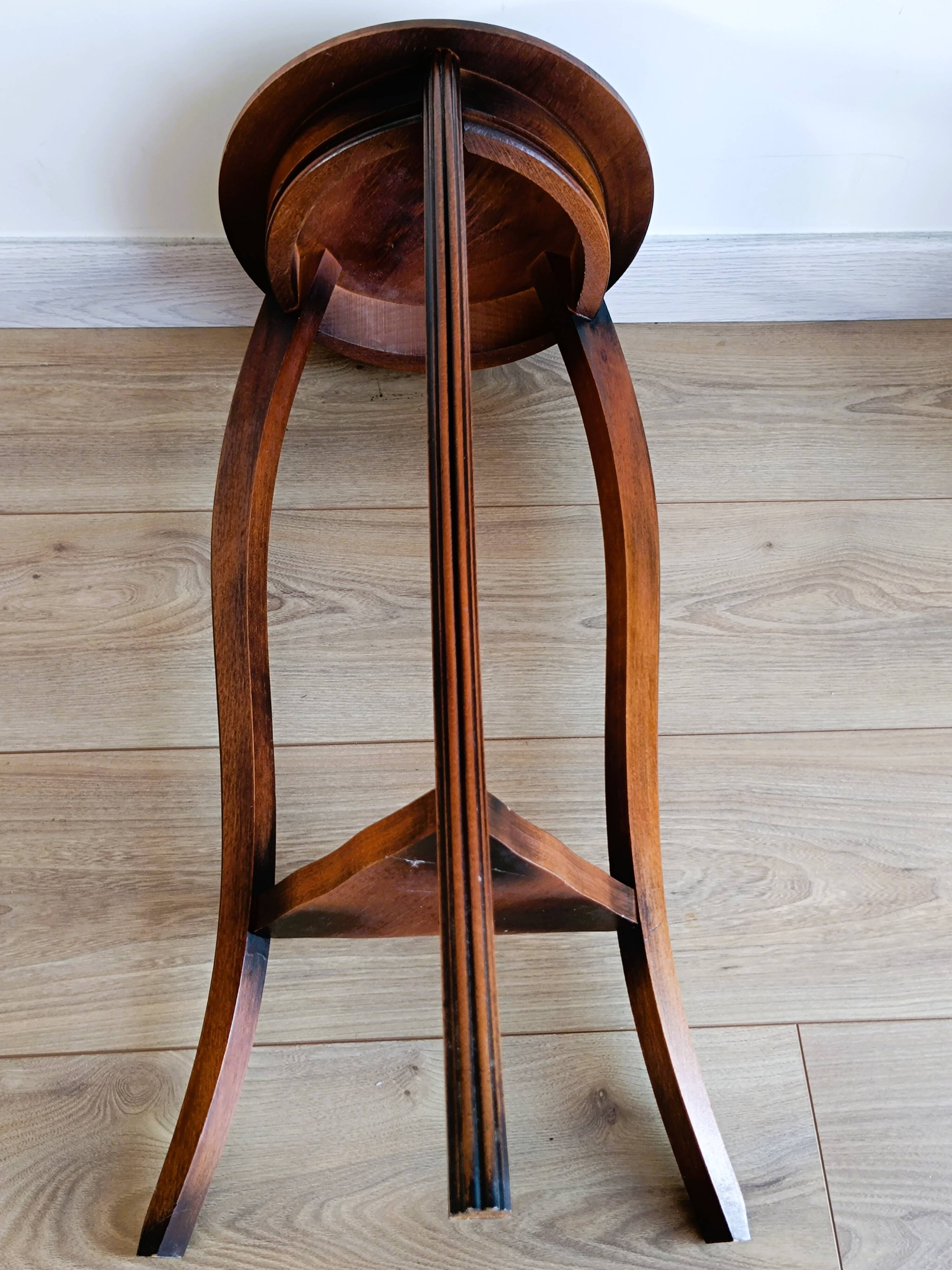 Small solid wood stool