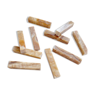 10 vintage marble knife holders
