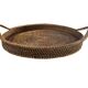 XXL woven rattan tray diameter 46 cm