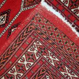 Vintage Pakistani carpet Lahore handmade 81cm x 145cm 1960s, 1C733