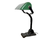 Vintage Green Enamel Bank Lamp, 1930s