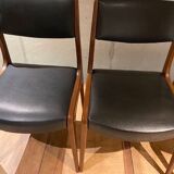 4 scandinavian teak chairs