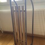 Metal and wood sledge