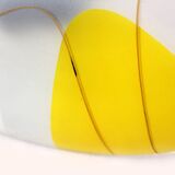 Mid-Century Czech Glass Pendant Lamps with Colorful Decor, 1970s, Set of 6