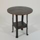 Antique Viennese side table handcrafted in wrought iron.