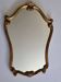 Miroir vintage style rocaille en stuc et bois 80 cm