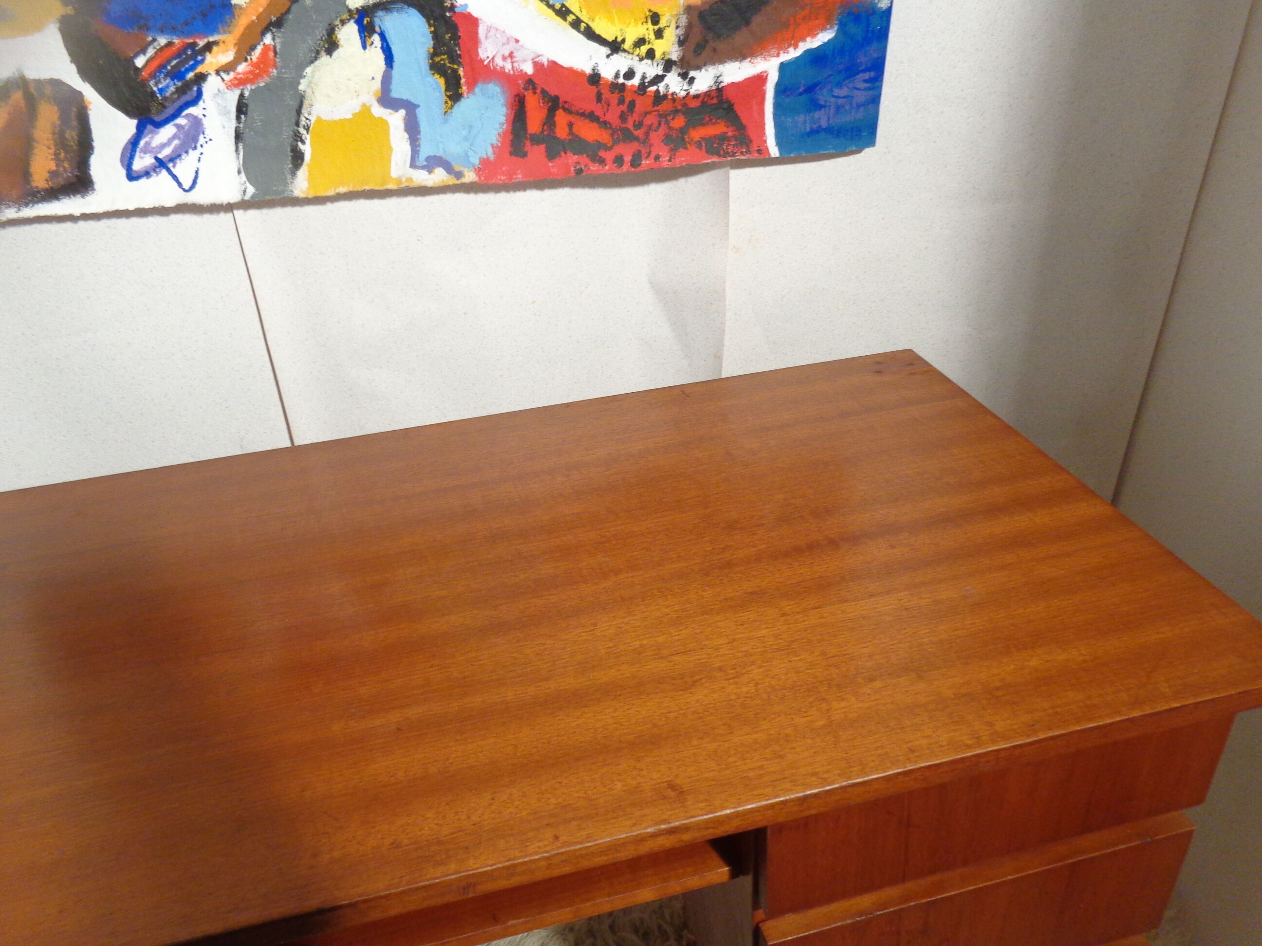 Vintage desk from the 60s light oak