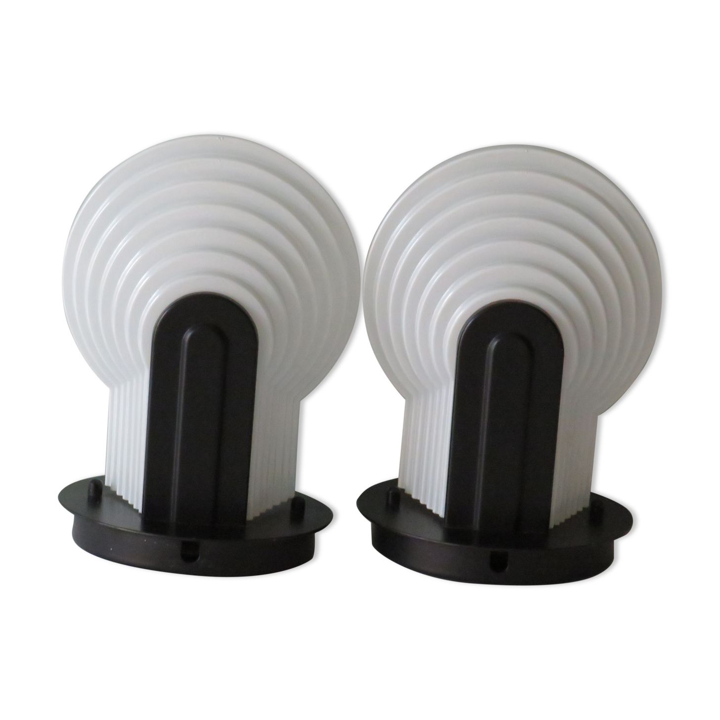 Lot of 2 vintage wall sconces, 1970-1980 Happylight, Netherlands
