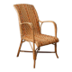Fauteuil osier et rotin vintage