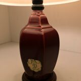 Old ceramic and wood bedside lamp