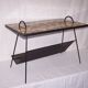 Perforated plate coffee table from the 1950s