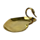 Vintage brass swan pocket cup