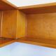 Vintage wooden corner wall shelf from the 60s 70s.