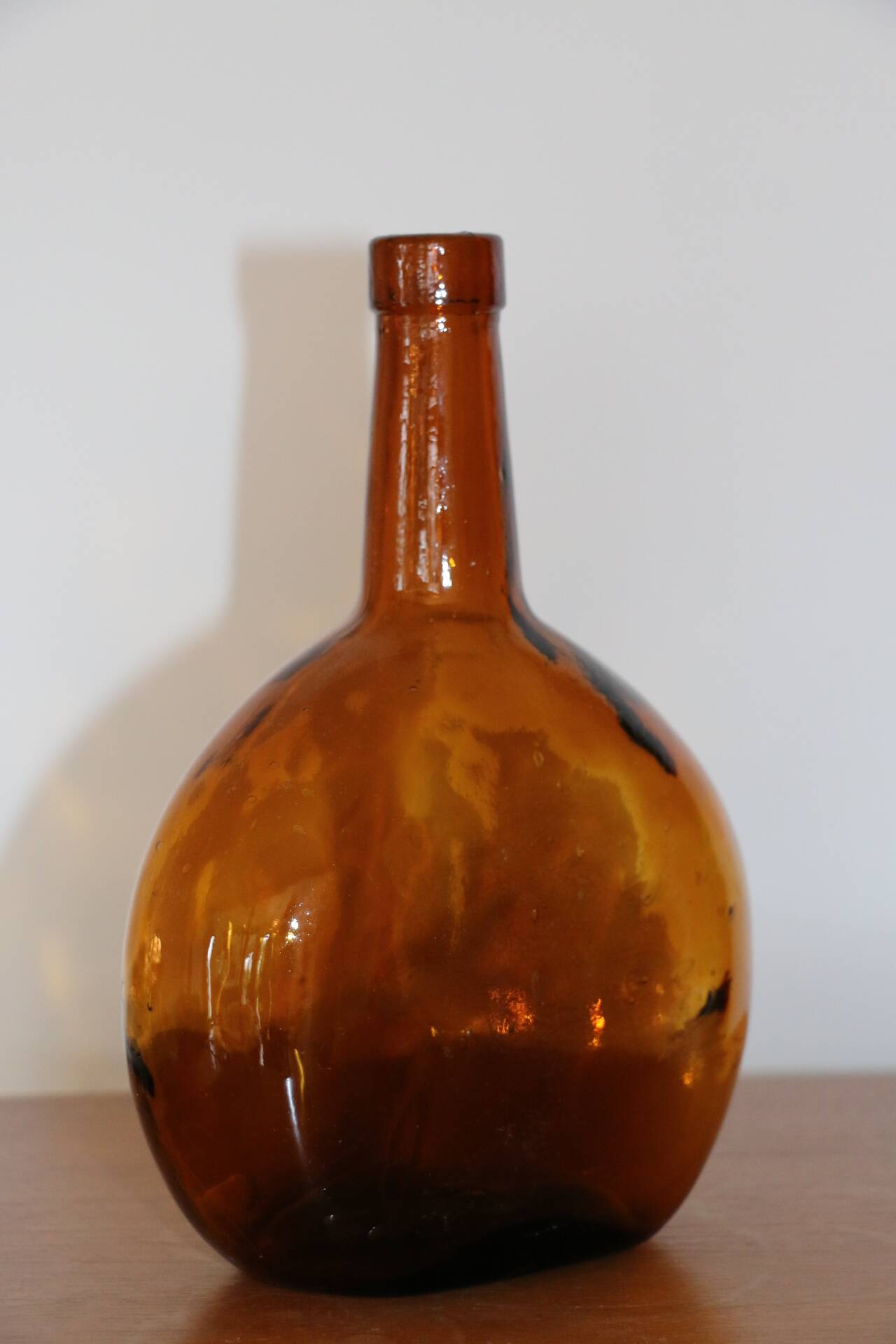 Dame Jeanne marron oblongue 230mm