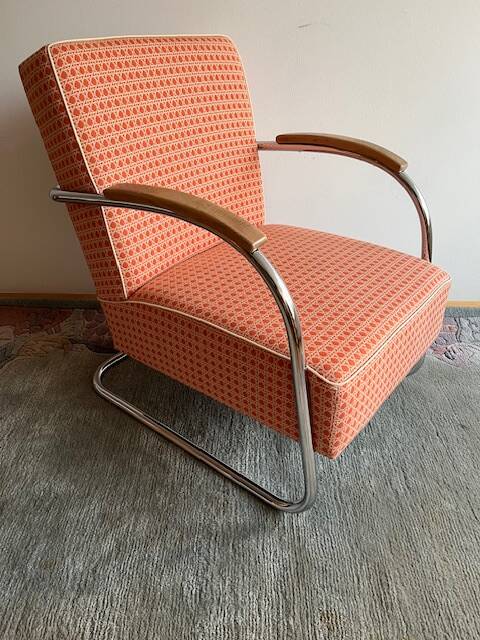 Pair of Mücke-Melder Cantilever Armchairs FN21 Famos, 1940s