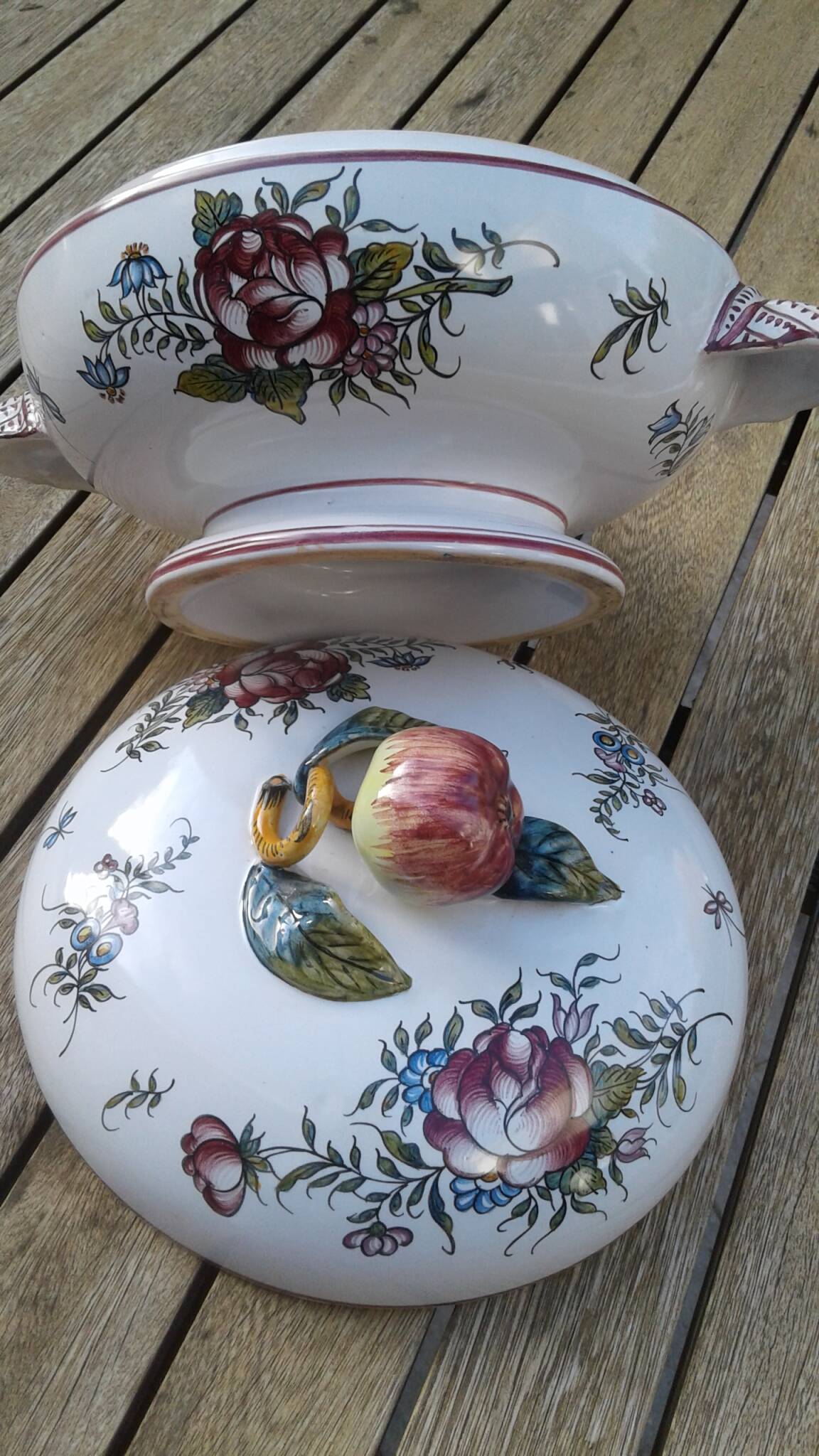 Earthenware soup tureen