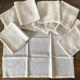 Serviettes de table vintage neuves