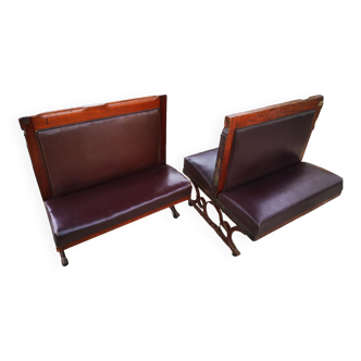 RATP metro bench