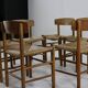 Ensemble de six chaises à repas en chêne par Borge Mogensen
