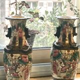Pair of Nanjing vase signed- excellent condition - beautiful quality