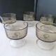 Set of 5 cuts in smoked glass color Luminarc Vintage