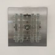 Murano glass wall lamp by albano poli for poliarte, italy 70s