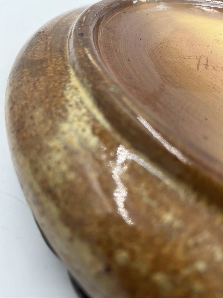 Stoneware fruit dish