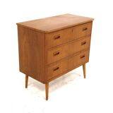 Scandinavian teak chest of drawers, Sweden, 1950