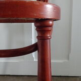 Coubated wooden chair