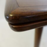 Flip-top butterfly table with brass hinges, 20th