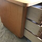 Cabinet low sideboard 1940-1960's in blond wood