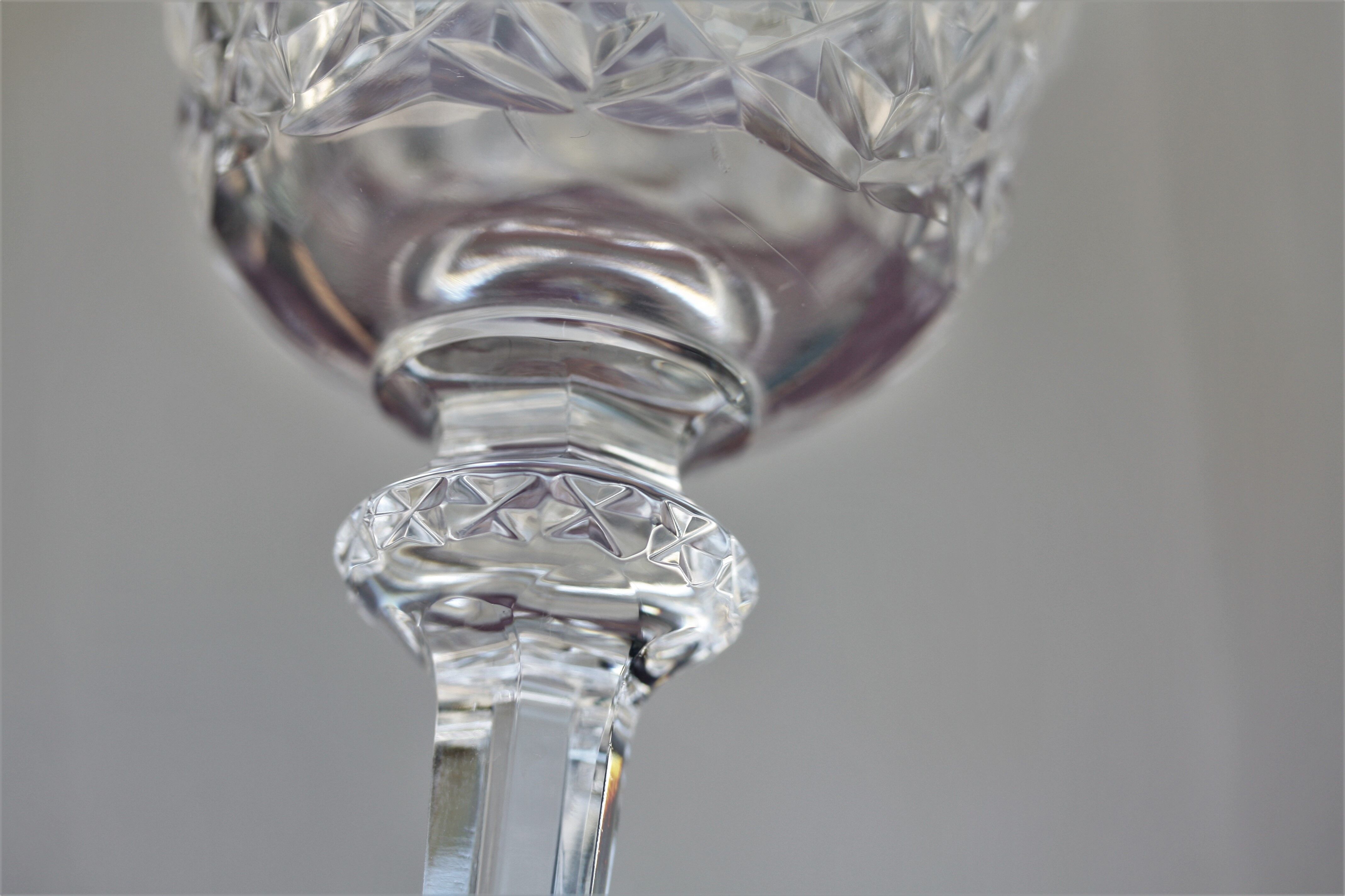 Série de 6 verres à eau en cristal de Saint Louis modèle Sammy