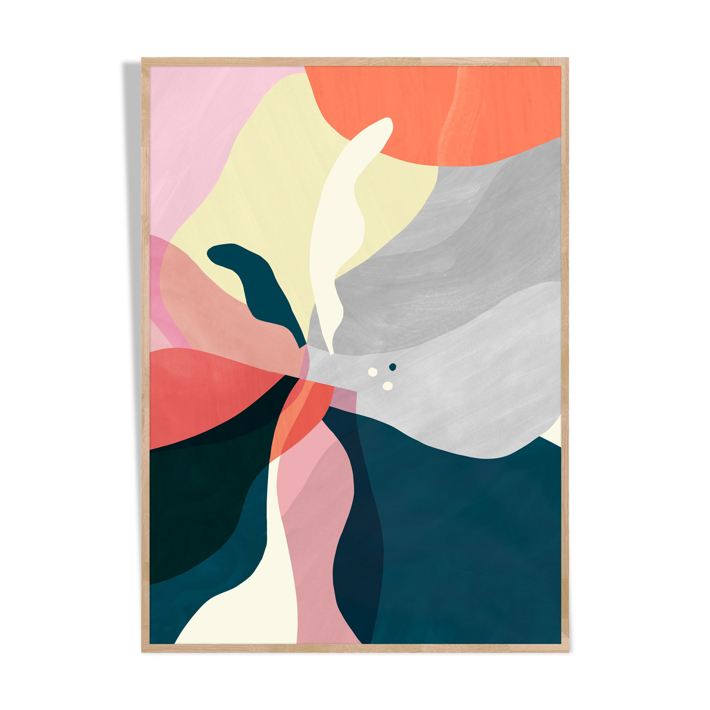 Pink spring art poster, 50×70 cm