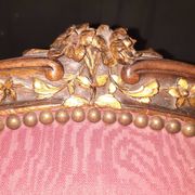 Pair of Louis XV style armchairs